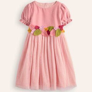 Boden Ottilie Holiday Velvet Tulle Dress size 3-4Y